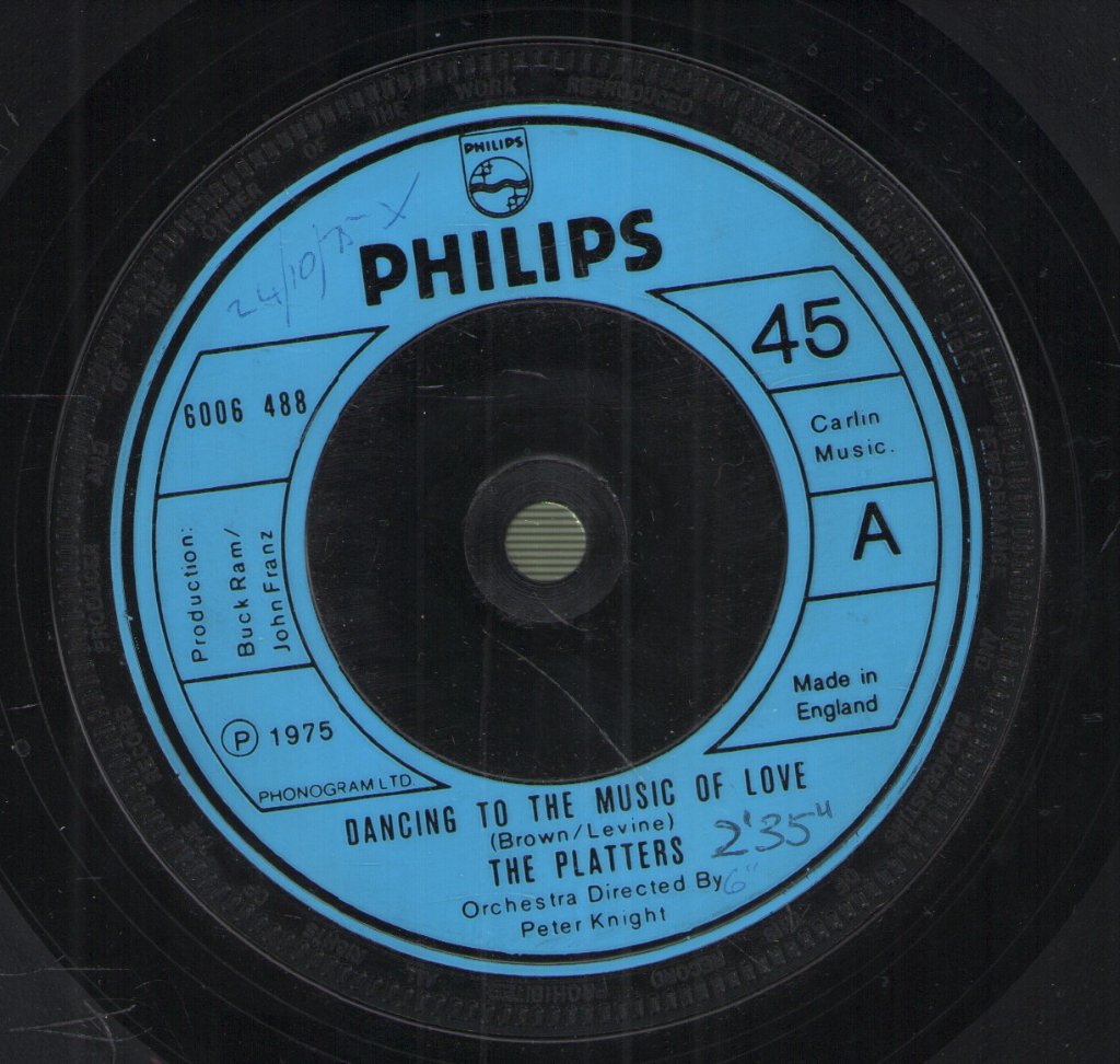 Platters - Dancing To The Music Of Love - 7 Inch