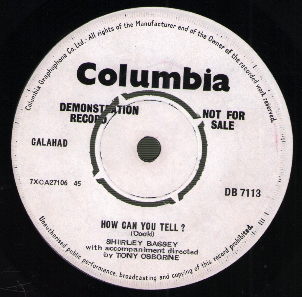 Shirley Bassey - I (Who Have Nothing) - 7 Inch