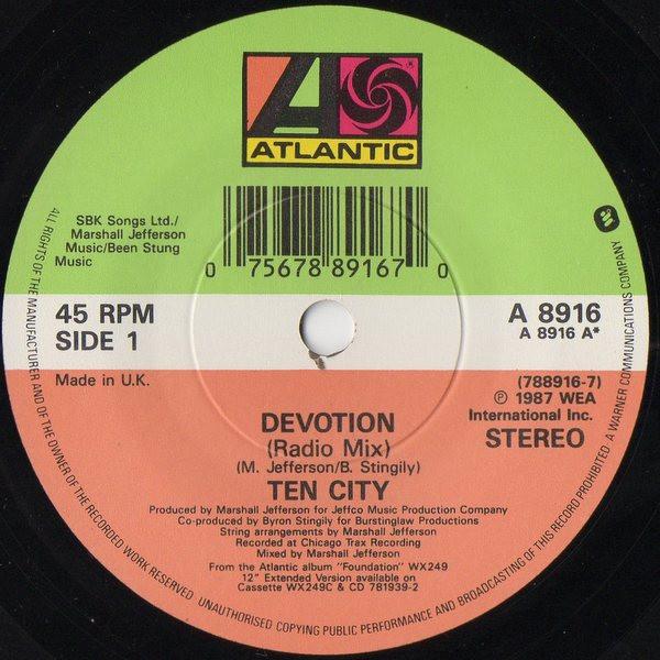 Ten City - Devotion - 7 Inch