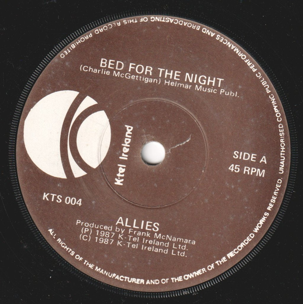 Allies - Bed For The Night - 7 Inch