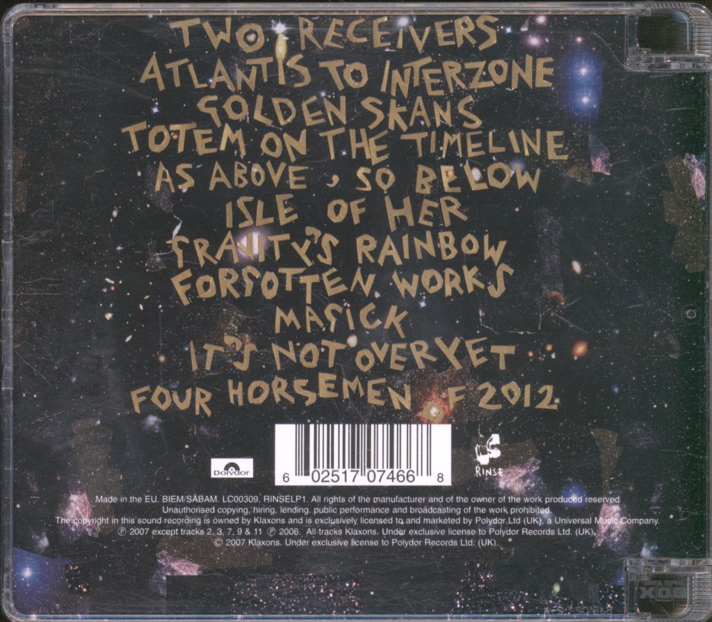 Klaxons - Myths Of The Near Future - Cd