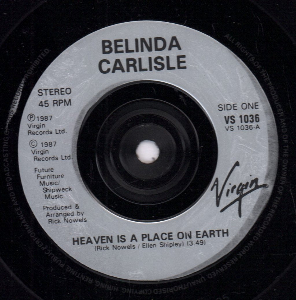 Belinda Carlisle - Heaven Is A Place On Earth - 7 Inch