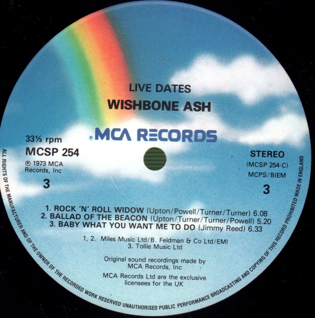 Wishbone Ash - Live Dates - Double Lp