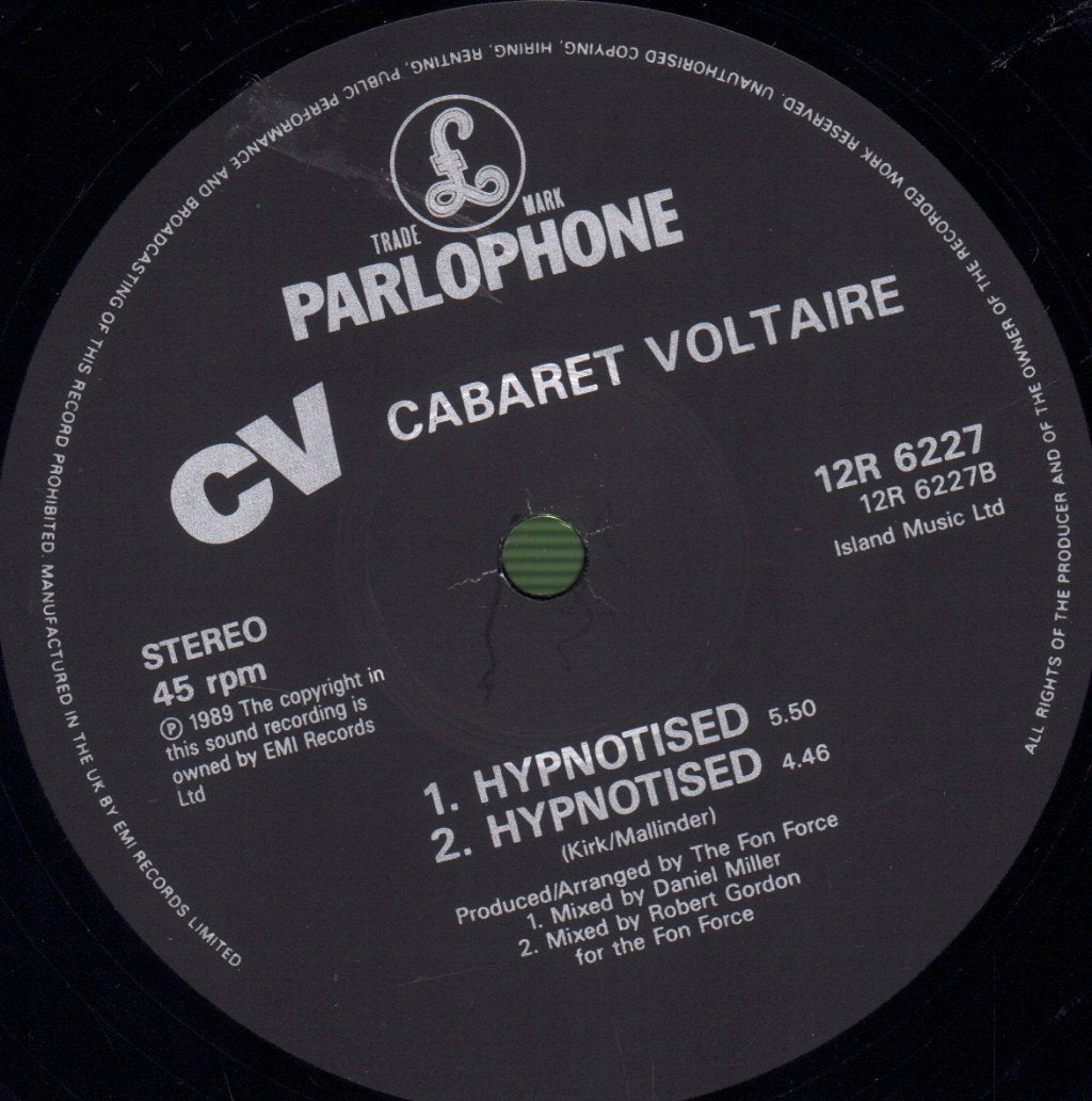 Cabaret Voltaire - Hypnotised - 12 Inch
