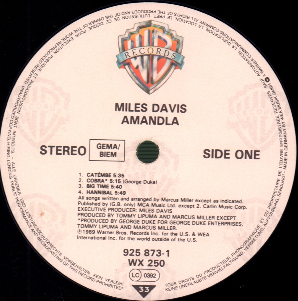 Miles Davis - Amandla - Lp