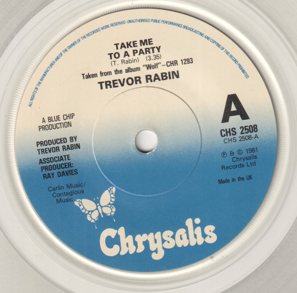 Trevor Rabin - Take Me To A Party - 7 Inch