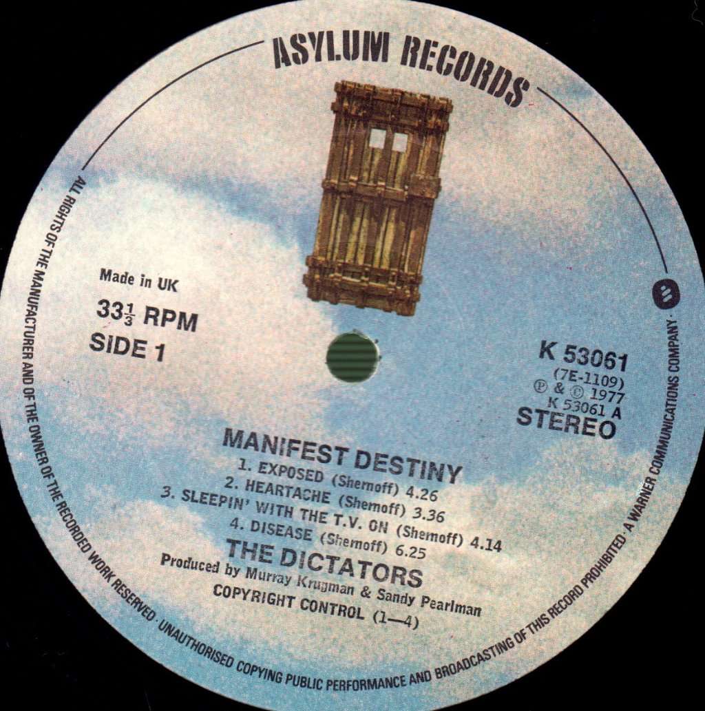 Dictators - Manifest Destiny - Lp