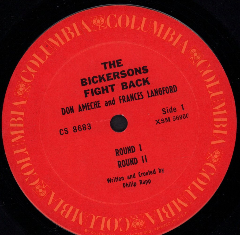 Don Ameche and Frances Langford - Bickersons Fight Back - Lp