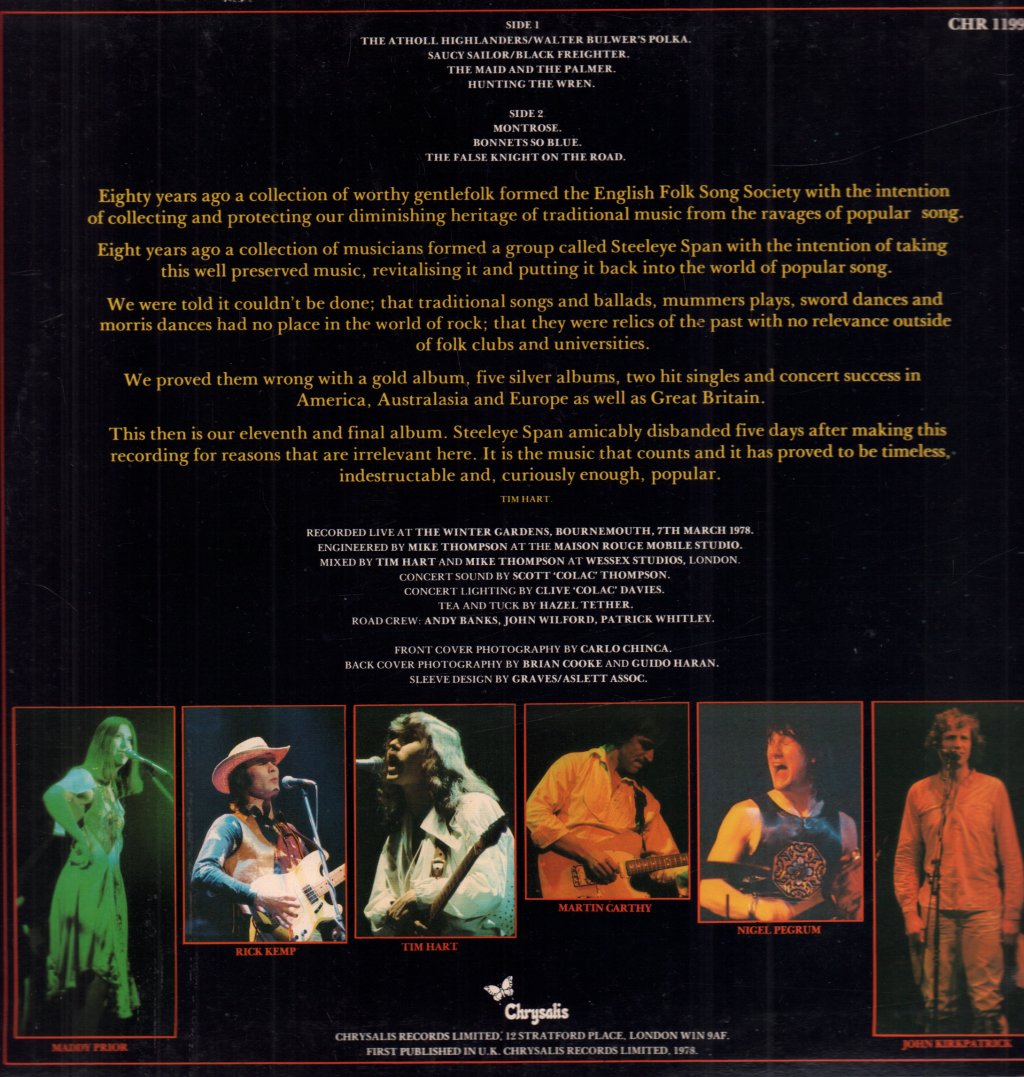 Steeleye Span - Live At Last - Lp