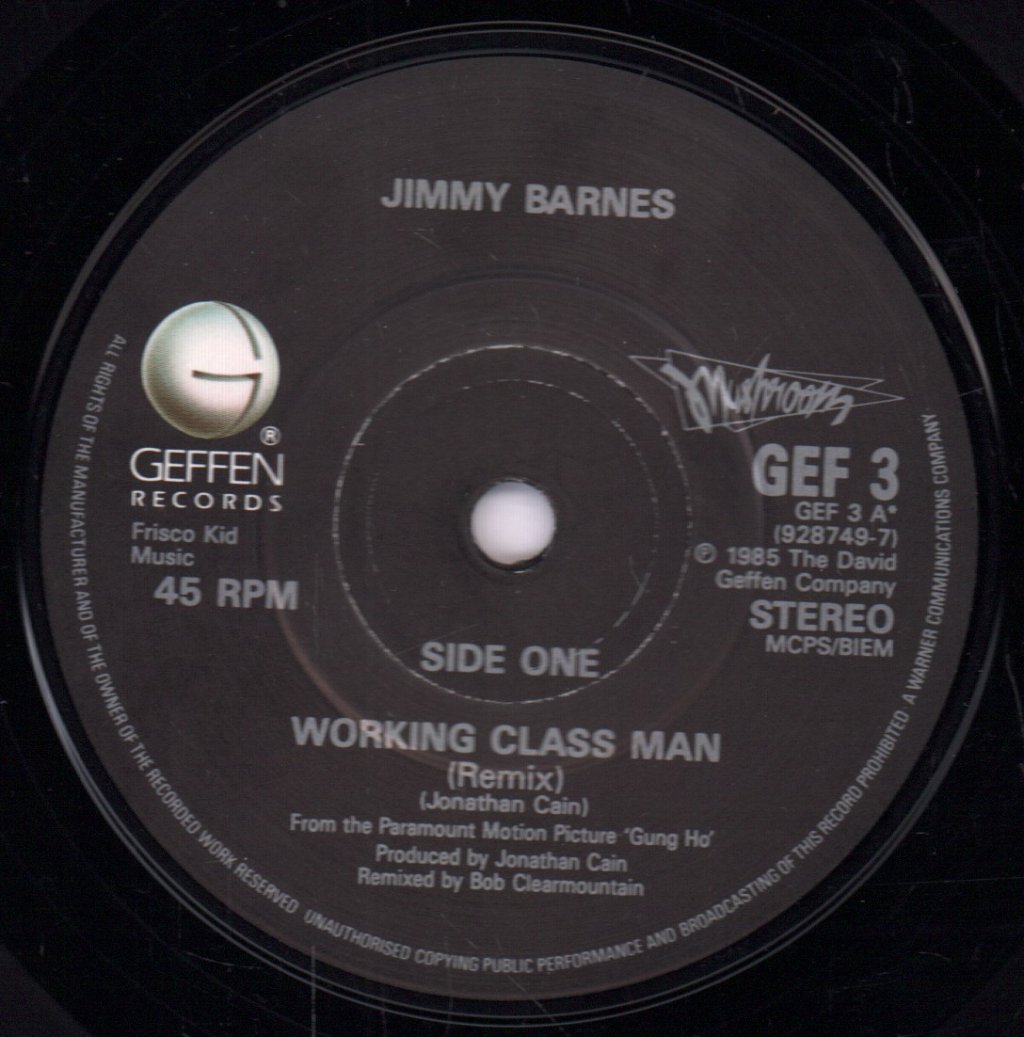 Jimmy Barnes - Working Class Man - 7 Inch