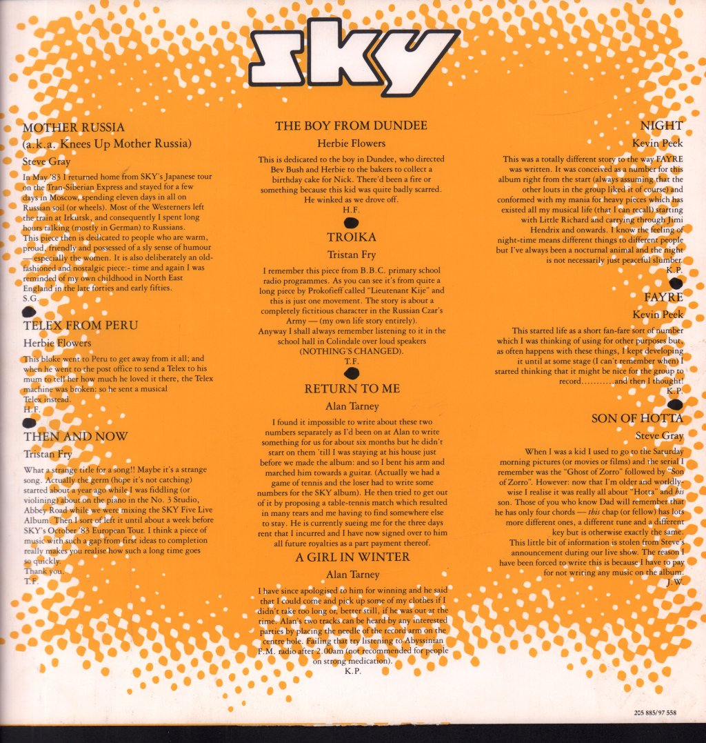 Sky - Cadmium - Lp