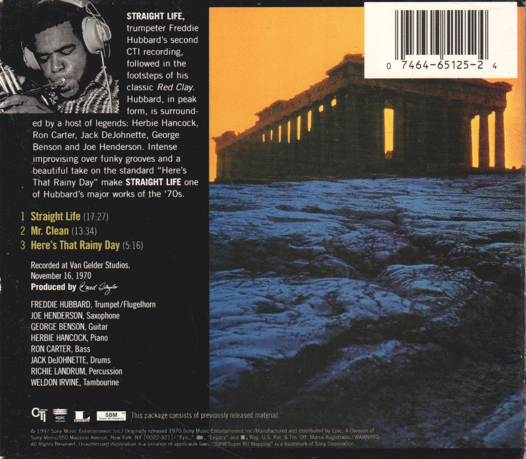 Freddie Hubbard - Straight Life - Cd