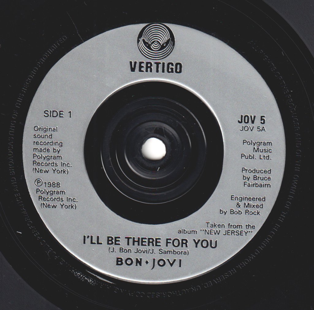 Bon Jovi - I'll Be There For You - 7 Inch