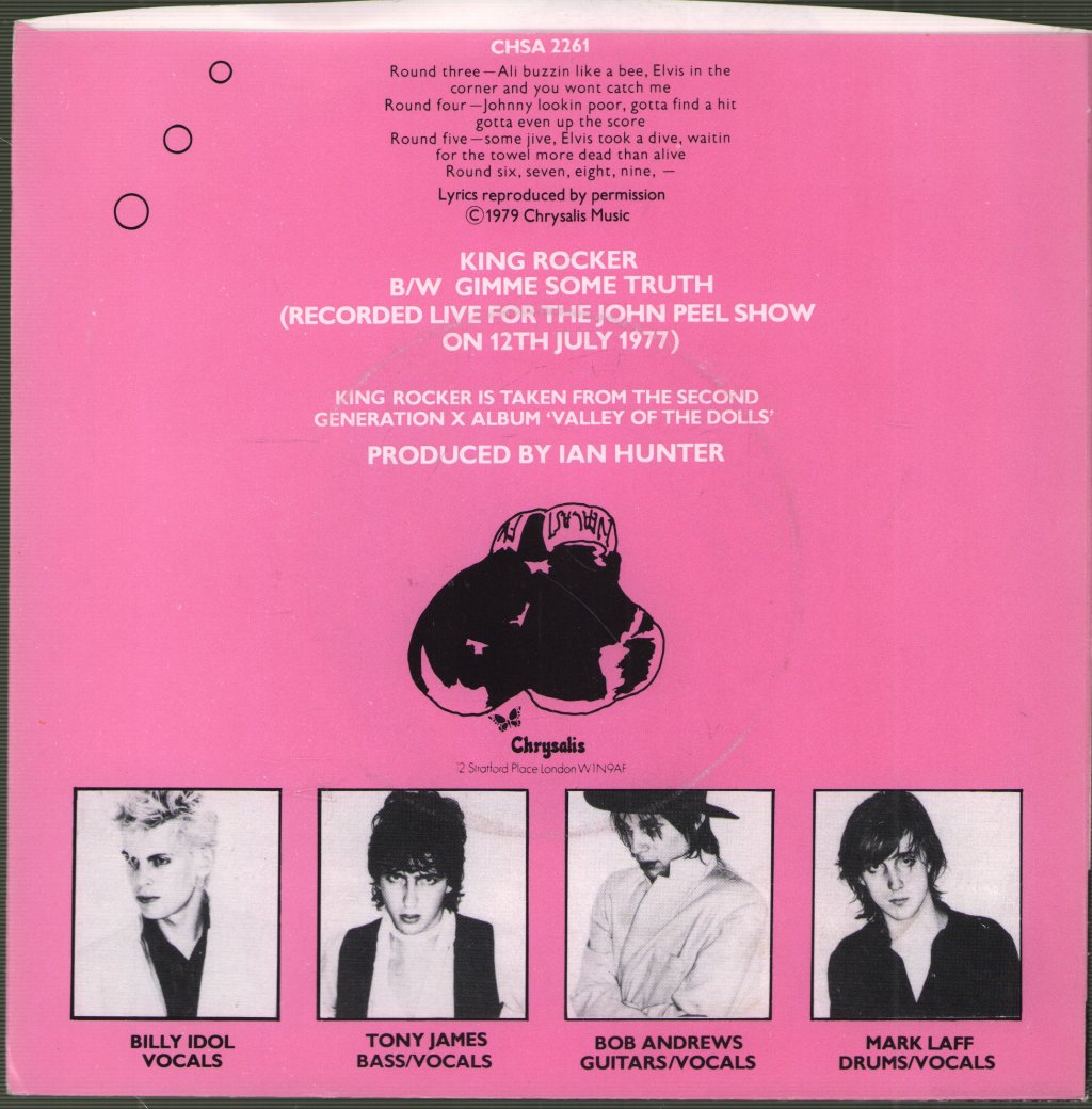 Generation X - King Rocker - 7 Inch