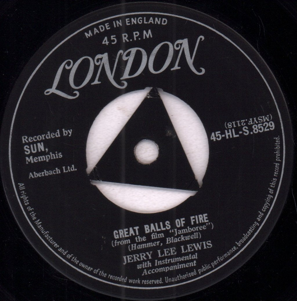 Jerry Lee Lewis - Great Balls Of Fire - 7 Inch