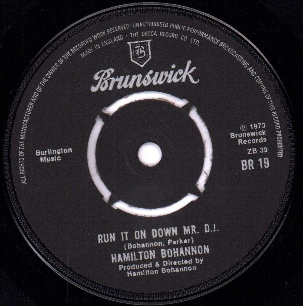 Hamilton Bohannon - Disco Stomp - 7 Inch