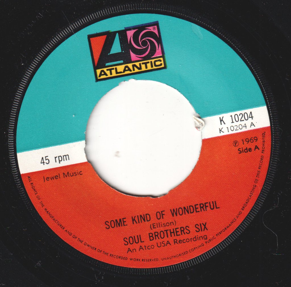 Soul Brothers Six - Some Kind Of Wonderful - 7 Inch