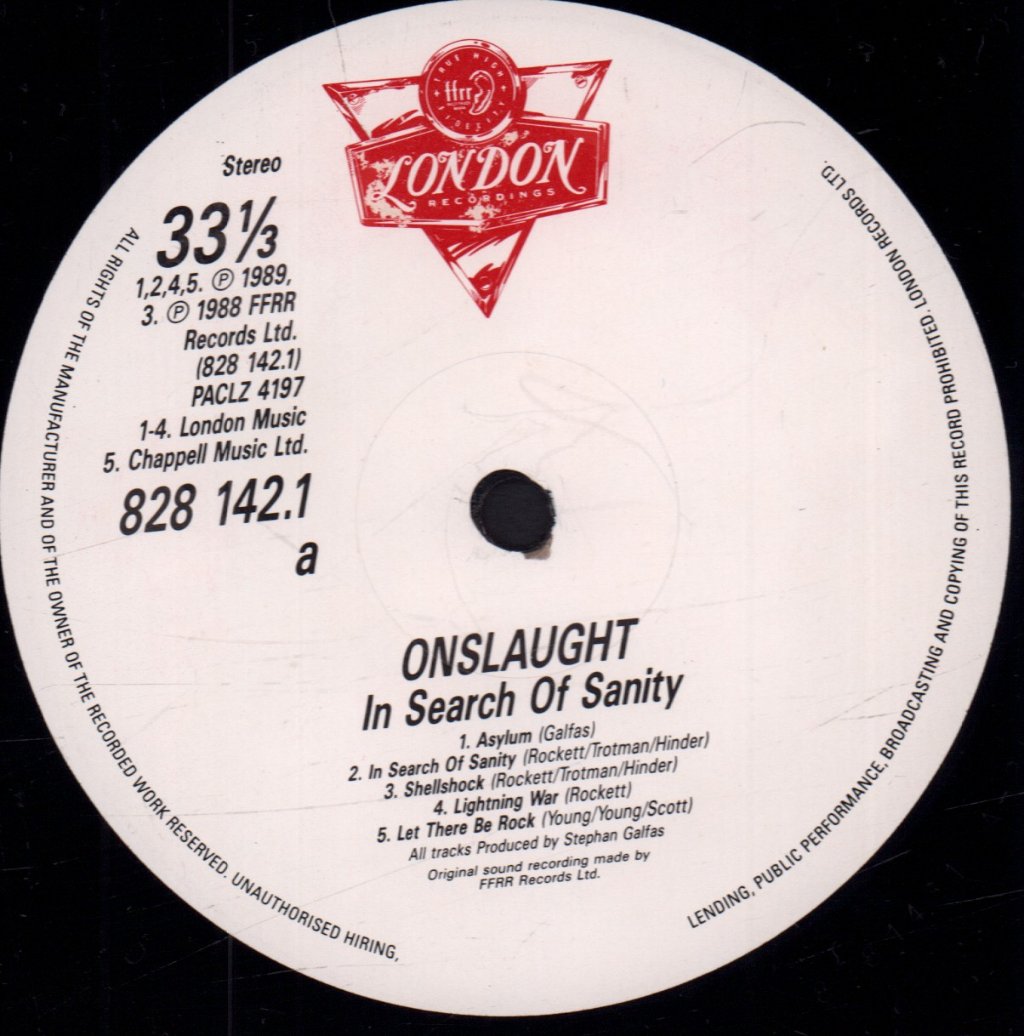 Onslaught - In Search Of Sanity - Lp