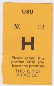 Amazing Blondel - Ubu Dec 6Th 1974 - Ticket