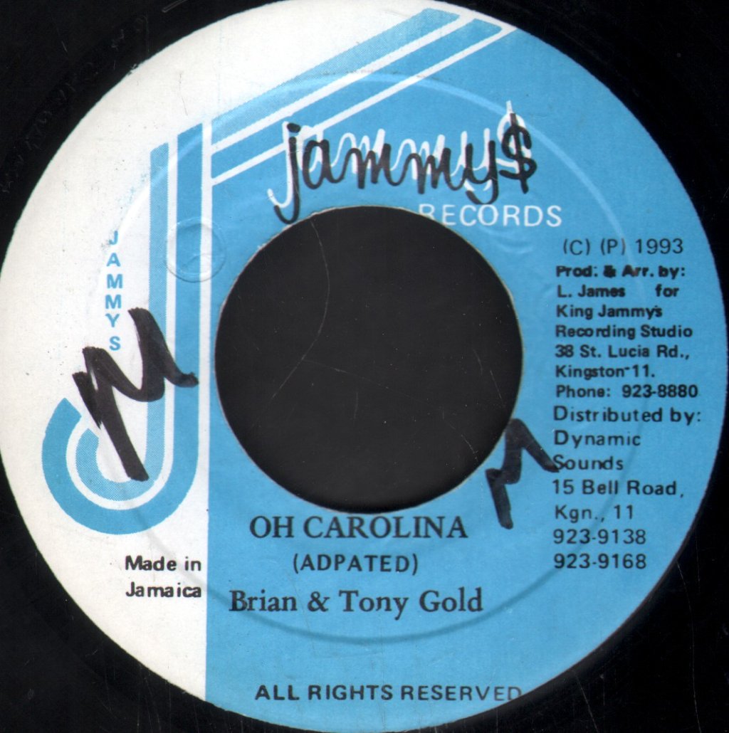 Brian & Tony Gold - Oh Carolina - 7 Inch