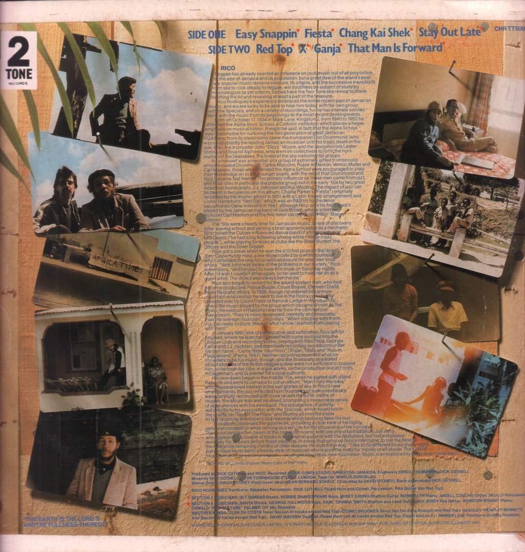 Rico (Ska Artist) - That Man Is Forward - Lp