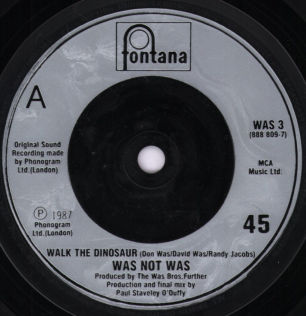 Was Not Was - Walk The Dinosaur - 7 Inch