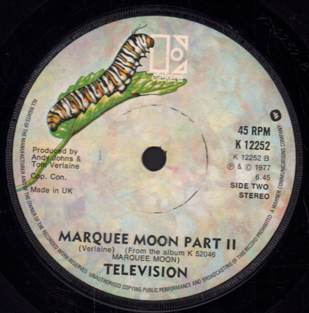 Television - Marquee Moon - 7 Inch