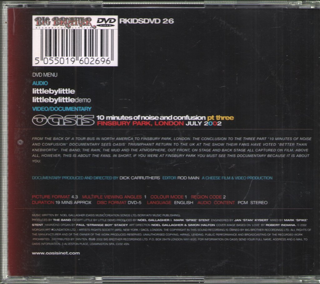 Oasis - Little By Little - Dvd