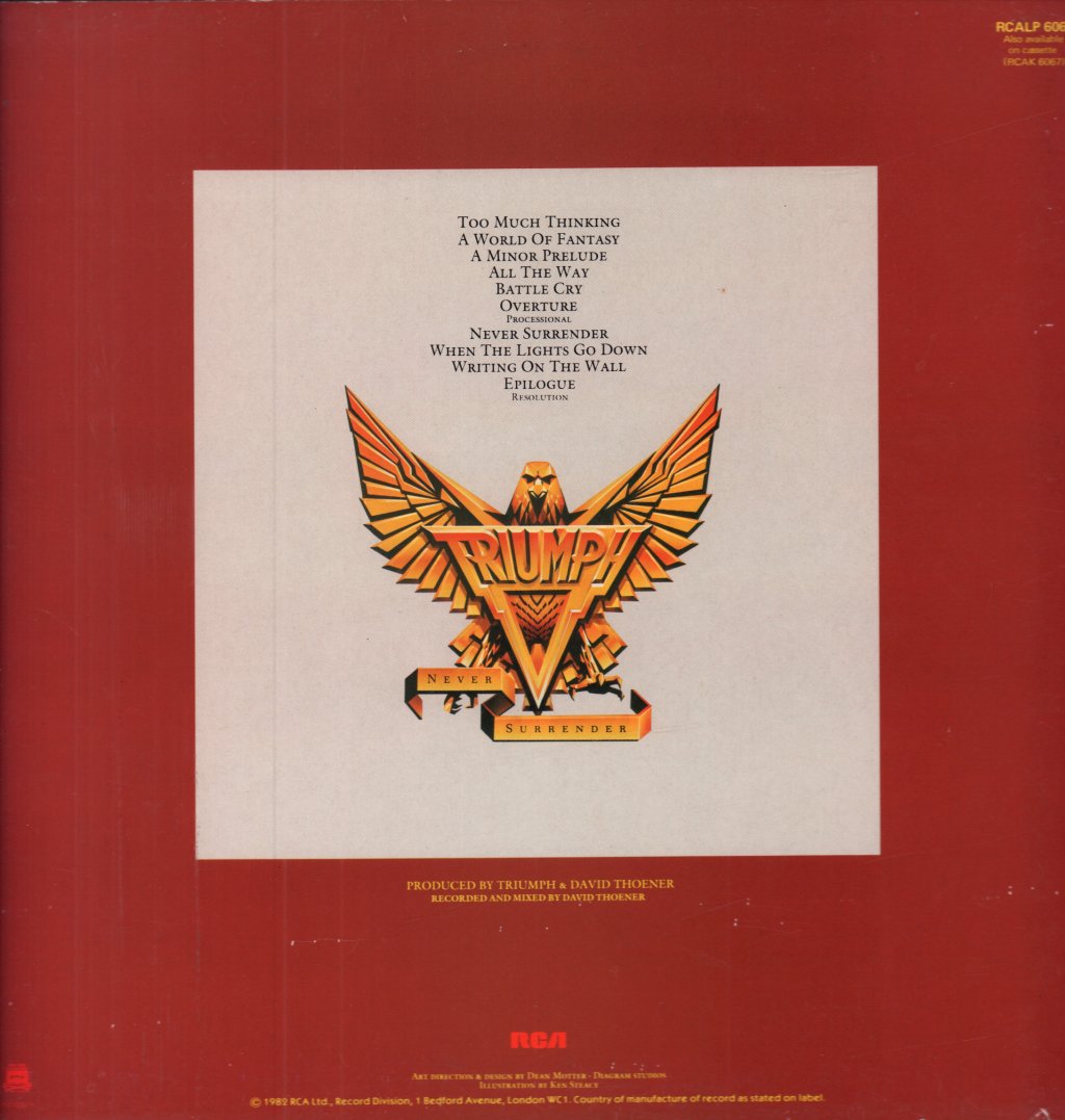 Triumph (Canadian Rock/Metal Group) - Never Surrender - Lp