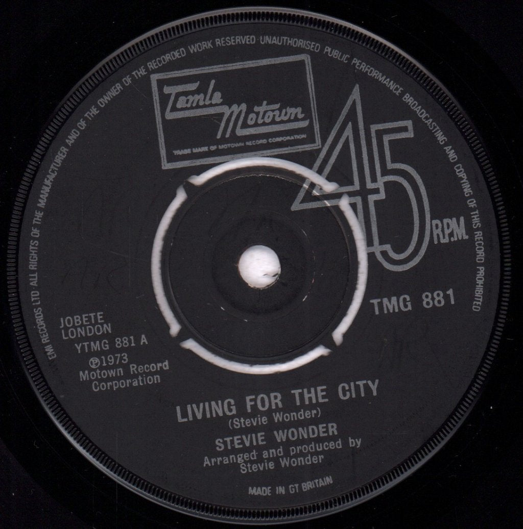 Stevie Wonder - Living For The City - 7 Inch