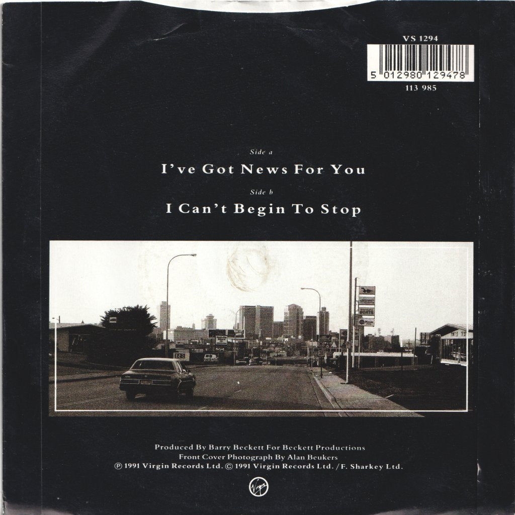 Feargal Sharkey - I've Got News For You - 7 Inch