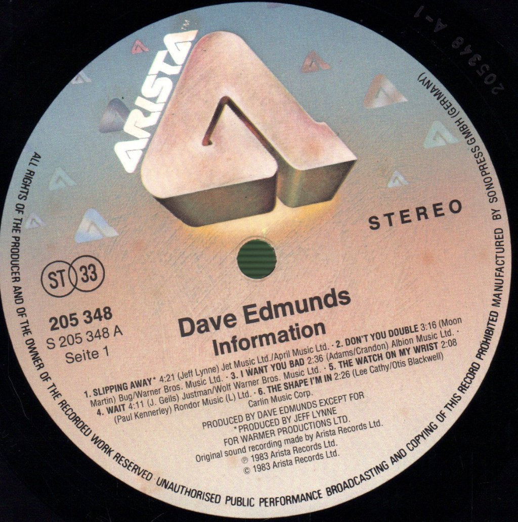 Dave Edmunds - Information - Lp