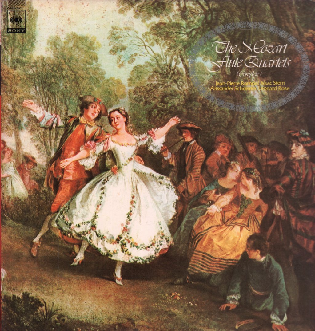Mozart Jean-Pierre Rampal Isaac Stern Alexander Schneider Leonard Rose - Mozart Flute Quartets Complete - Lp