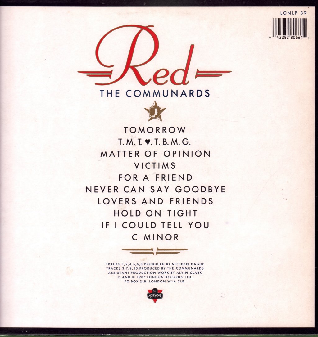 Communards - Red - Lp