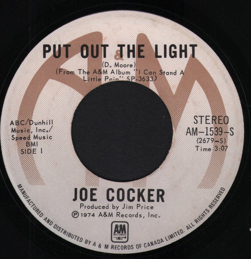 Joe Cocker - Put Out The Light / If I Love You - 7 Inch