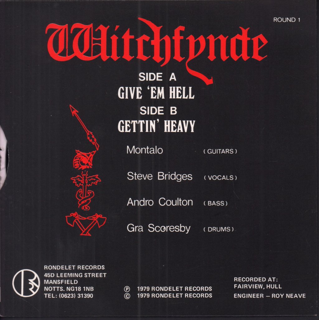 Witchfynde - Give Em Hell - 7 Inch