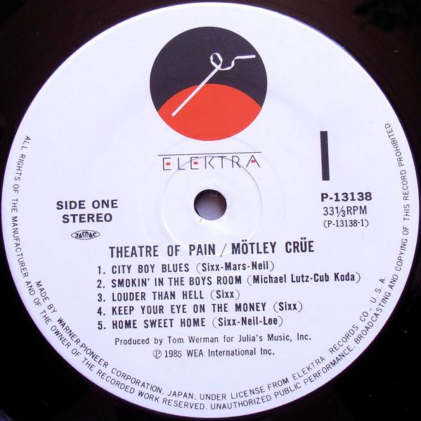 Mötley Crüe - Theatre Of Pain - Lp
