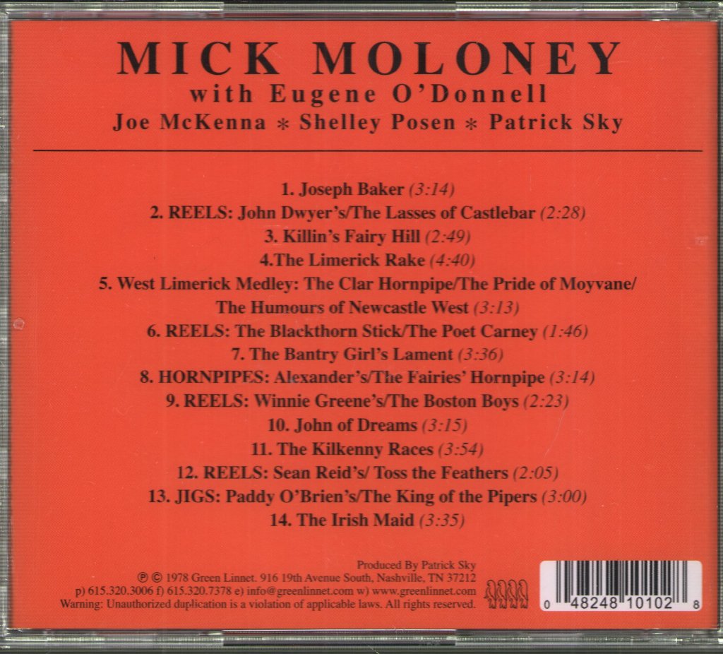 Mick Moloney With Eugene O'Donnell - Mick Moloney With Eugene O'Donnell - Cd