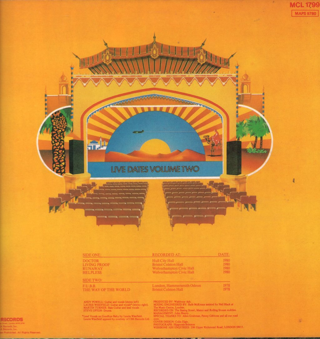 Wishbone Ash - Live Dates Volume Two - Lp