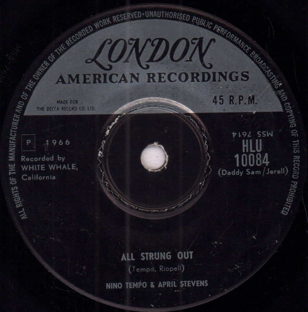 Nino Tempo And April Stevens - All Strung Out - 7 Inch