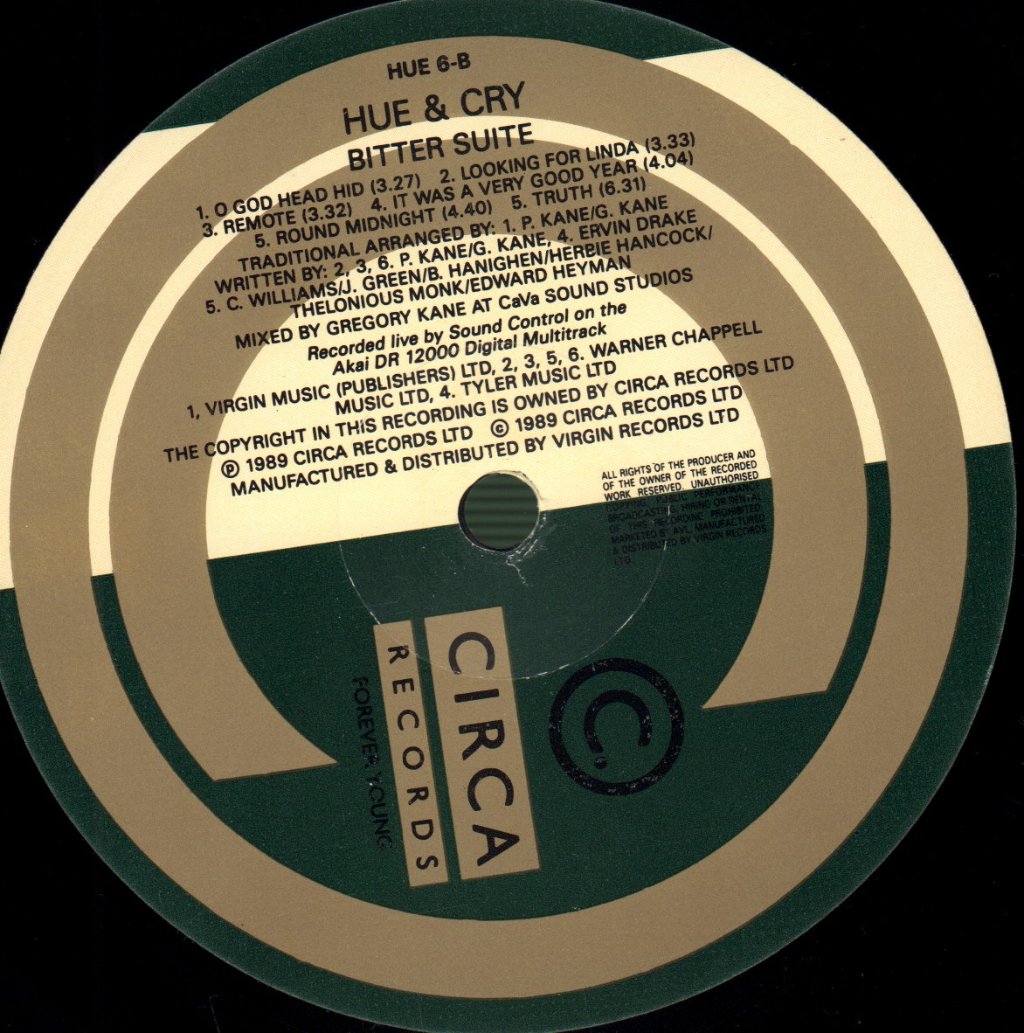 Hue And Cry - Bitter Suite - Double Lp