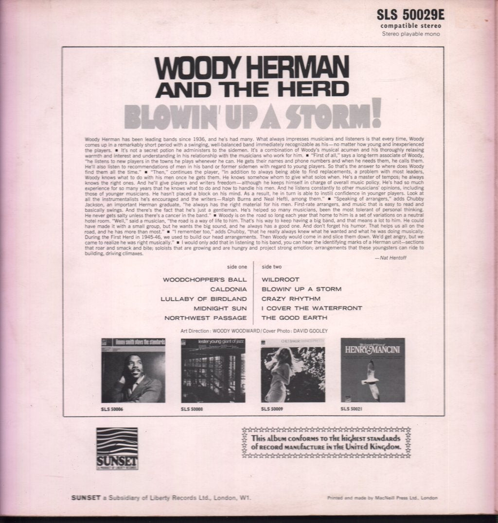 Woody Herman And The Herd - Blowin' Up A Storm - Lp