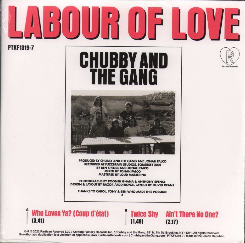Chubby And The Gang - Labour of Love - 7 Inch