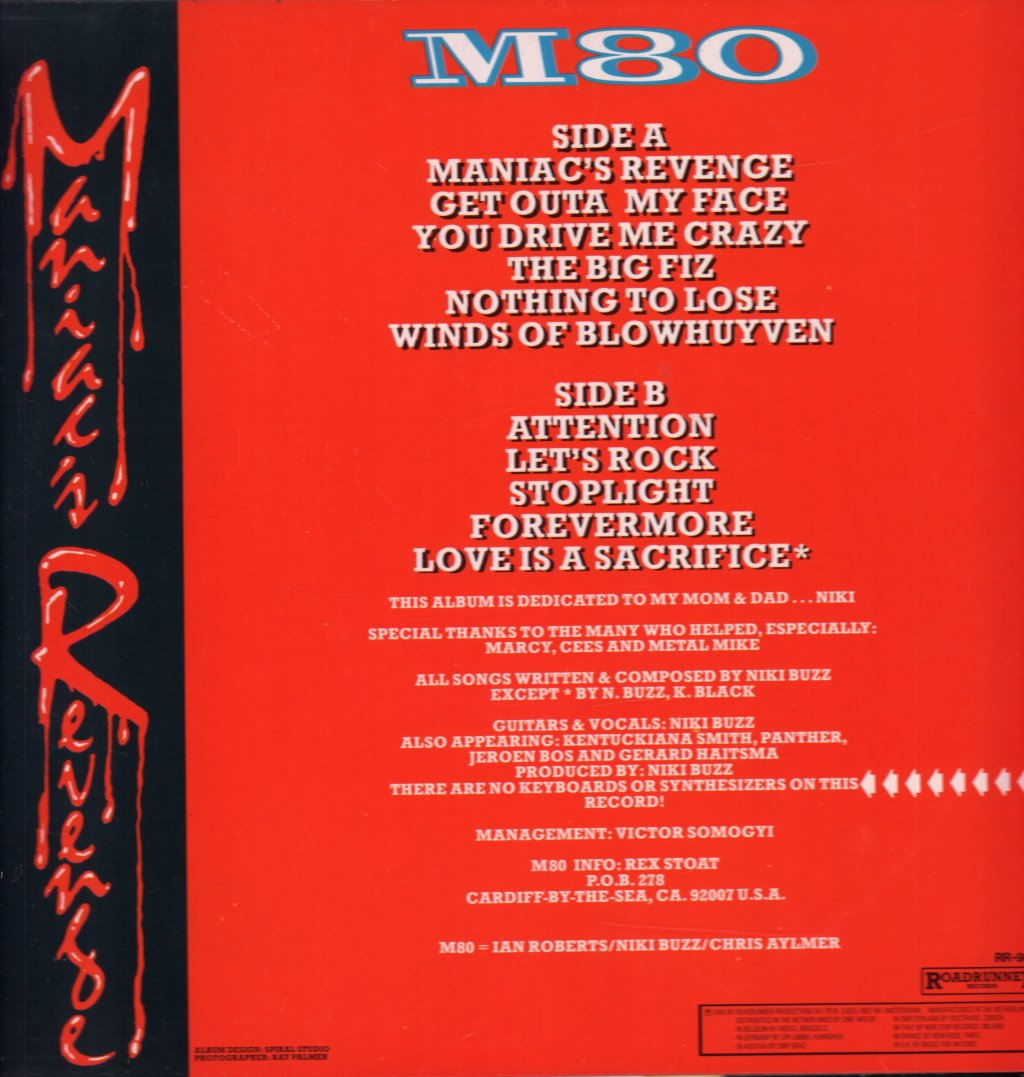 M80 - Maniac's Revenge - Lp