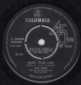 Ken Dodd - More Than Love - 7 Inch