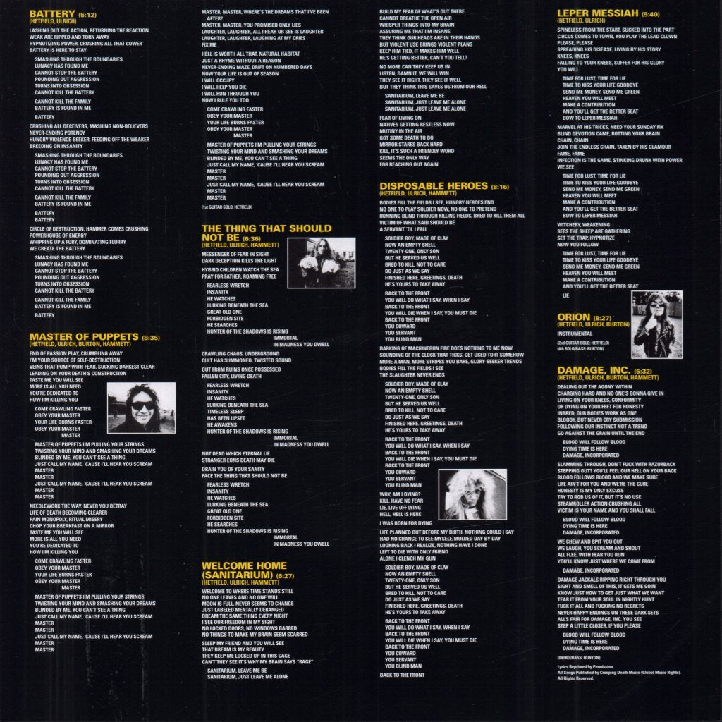 Metallica - Master of Puppets - Lp