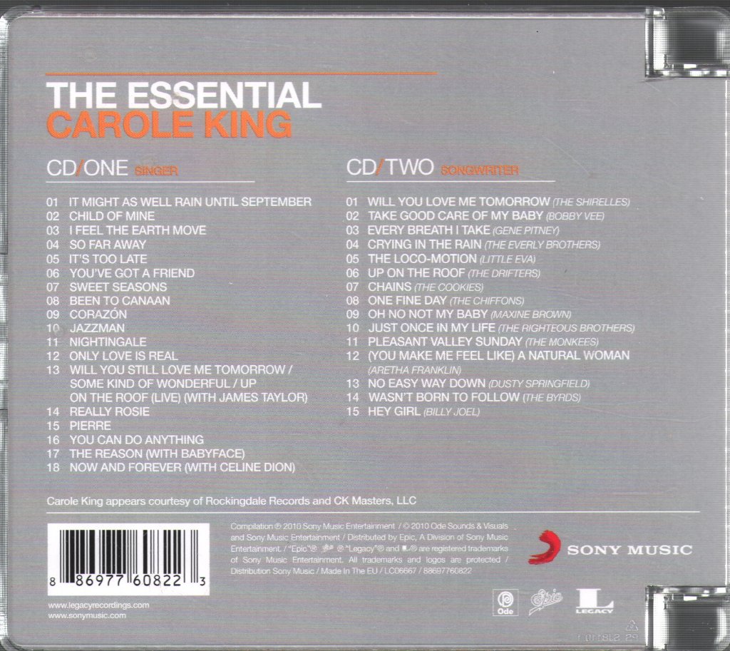 Carole King - Essential - Double Cd