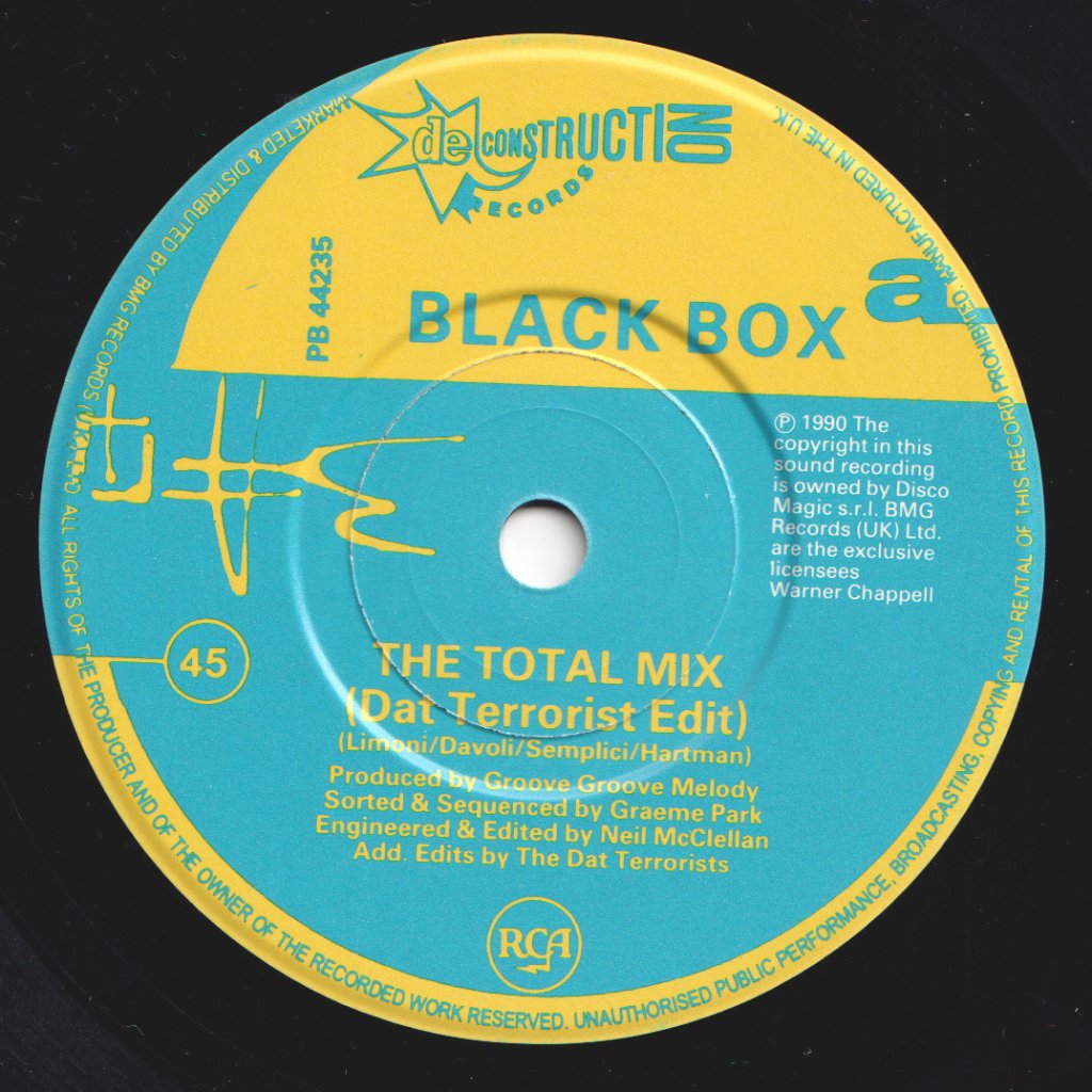 Black Box (90'S Dance Group) - Total Mix - 7 Inch