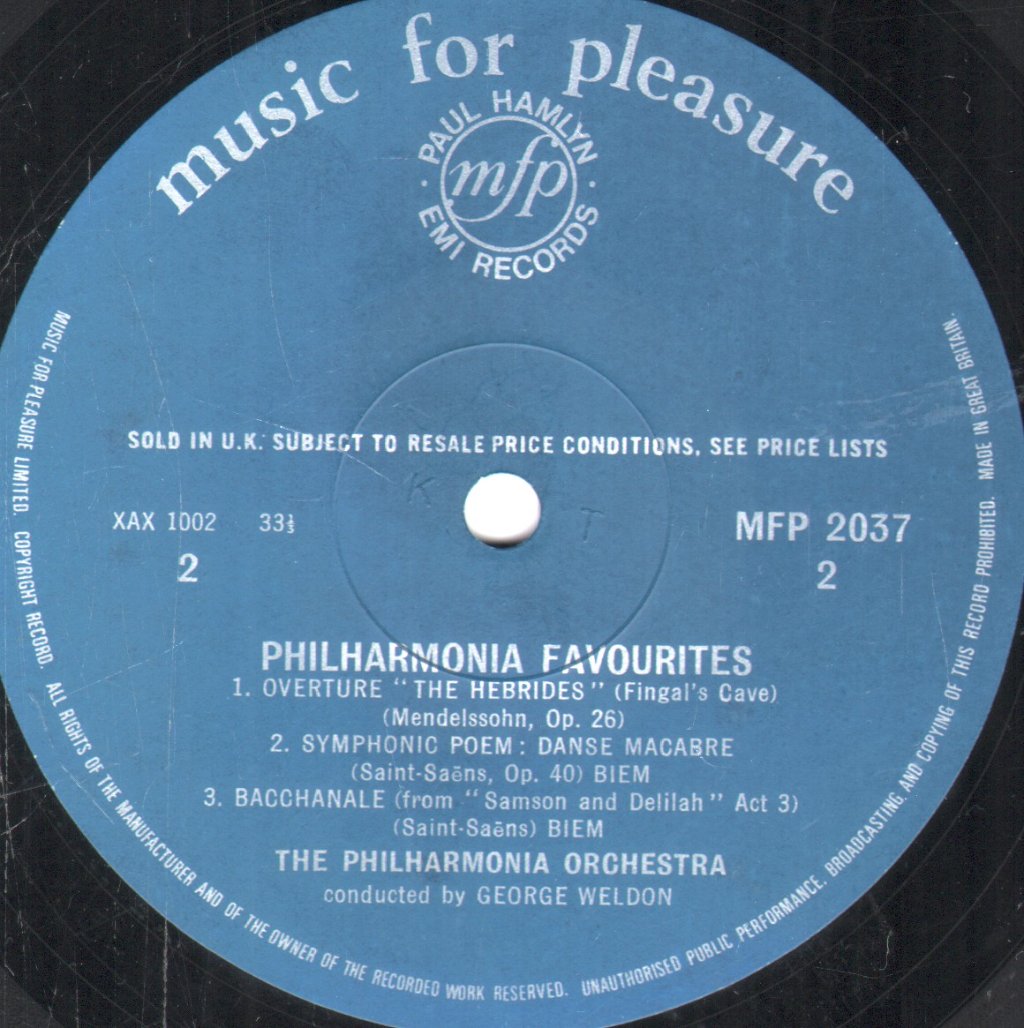 George Weldon - Philharmonia Favourites - Lp