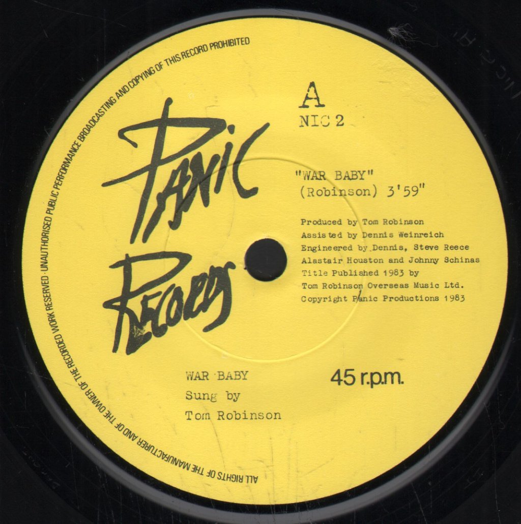 Tom Robinson Band - War Baby - 7 Inch